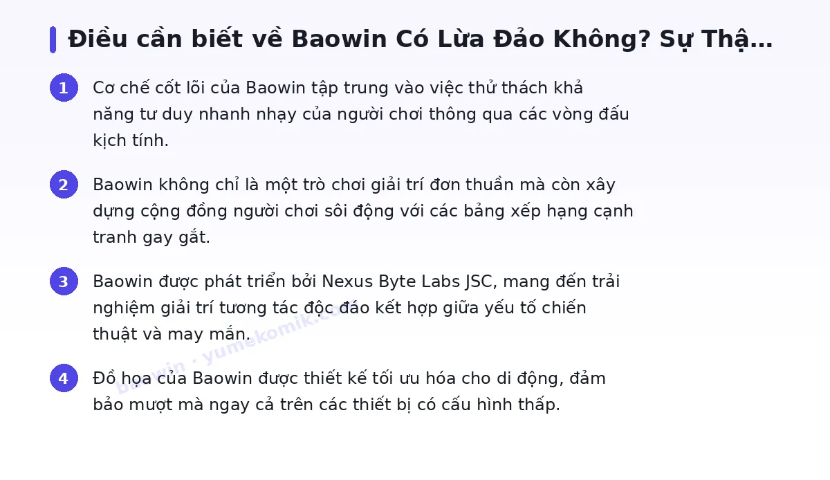 Những điều cần biết về baowin