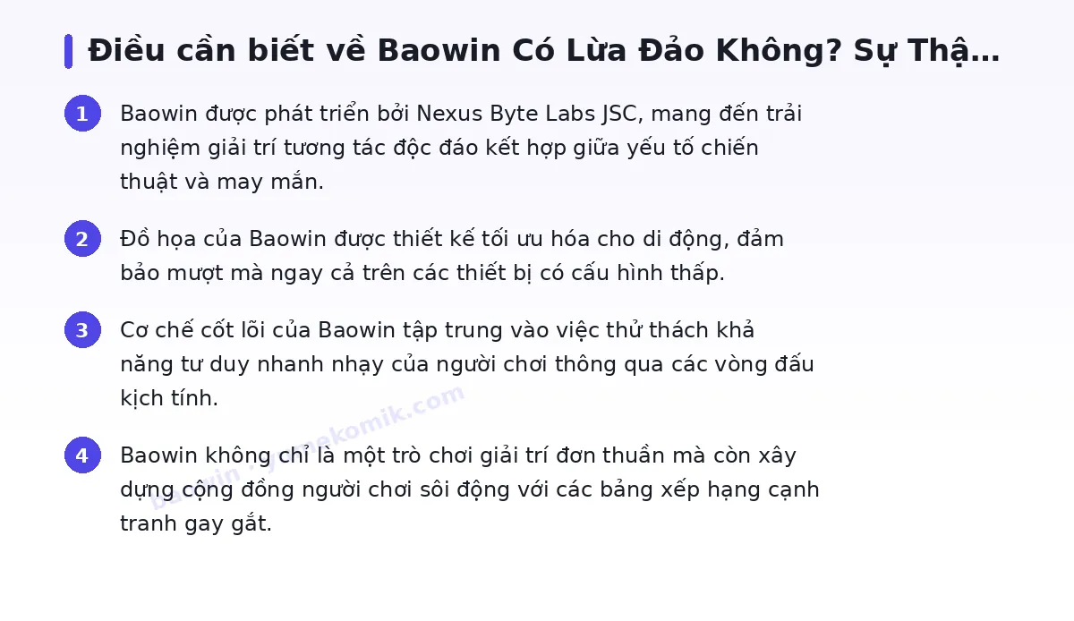 Những điều cần biết về baowin