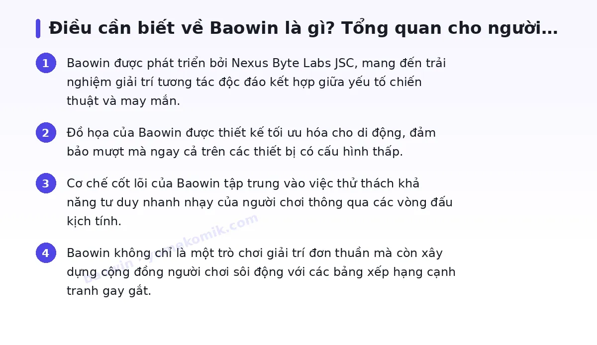 Những điều cần biết về baowin