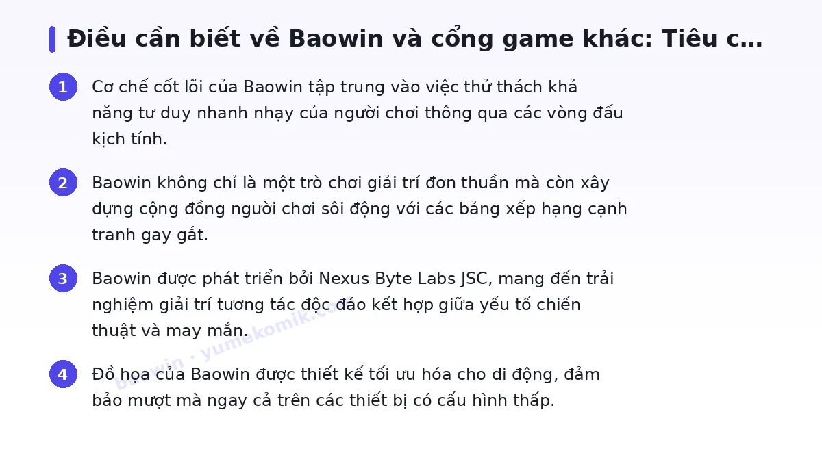 Những điều cần biết về baowin