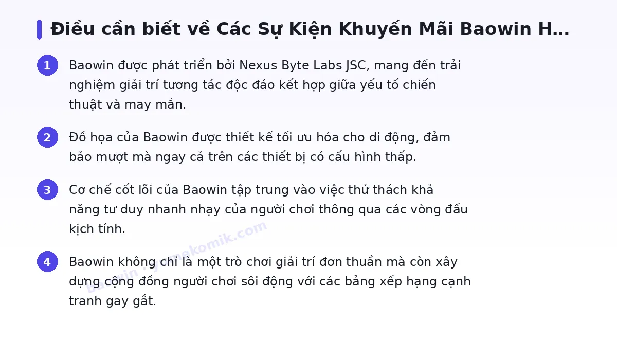 Những điều cần biết về baowin