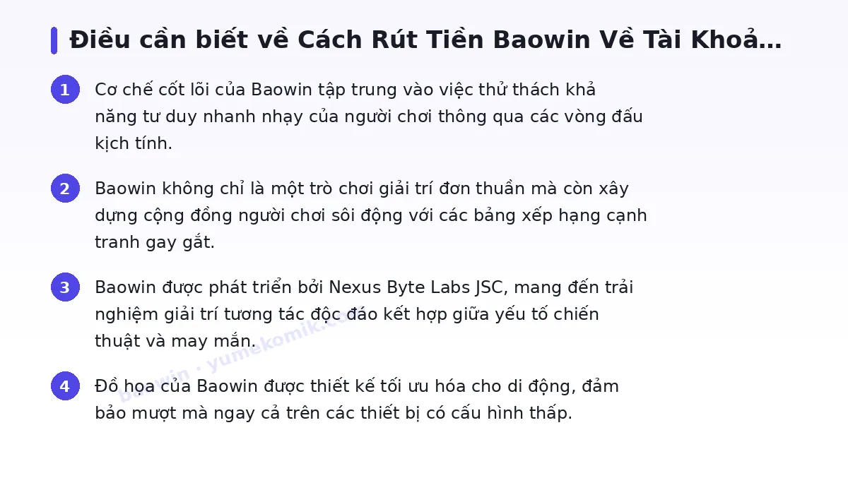 Những điều cần biết về baowin