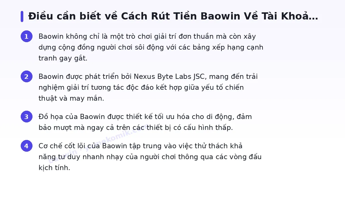Những điều cần biết về baowin