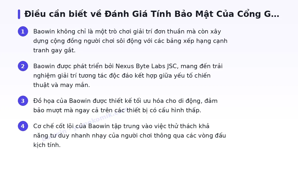 Những điều cần biết về baowin