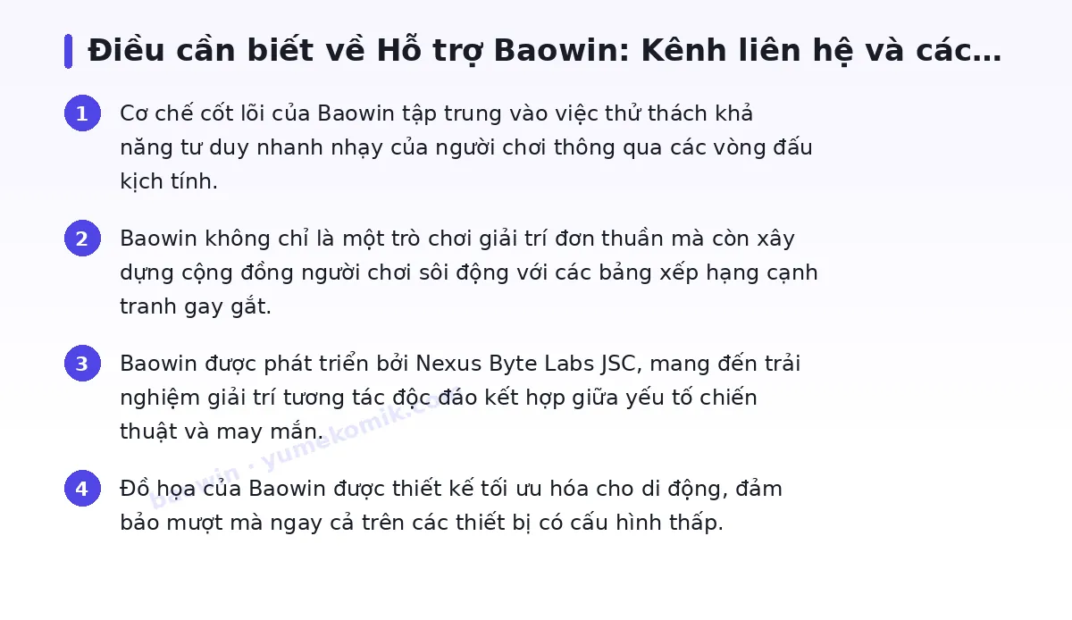 Những điều cần biết về baowin