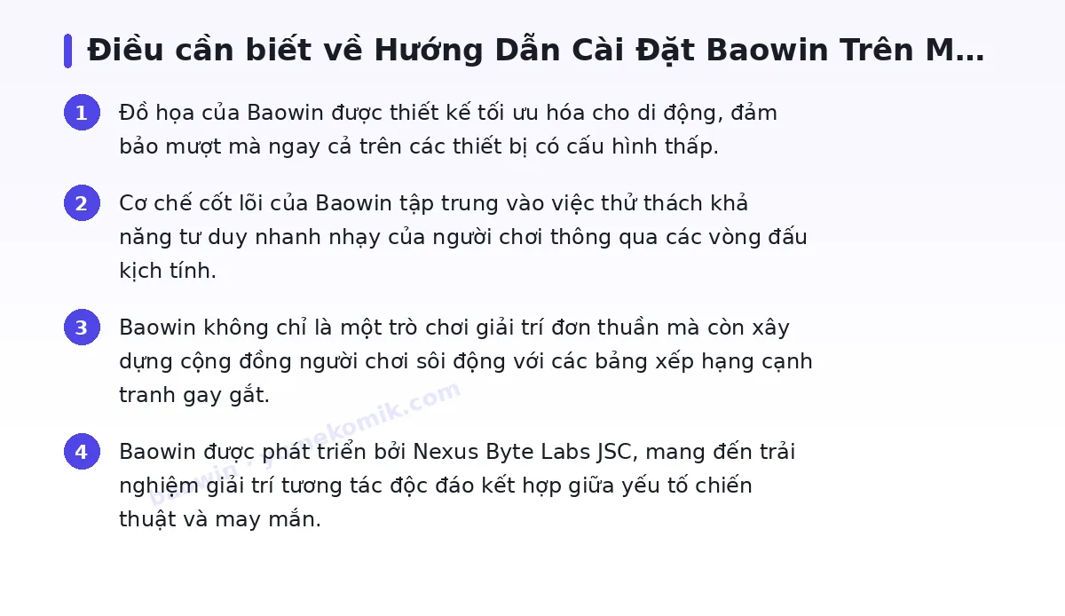 Những điều cần biết về baowin