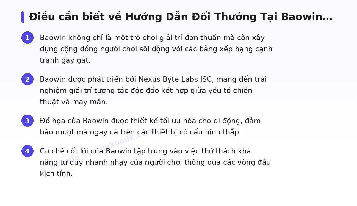 Những điều cần biết về baowin