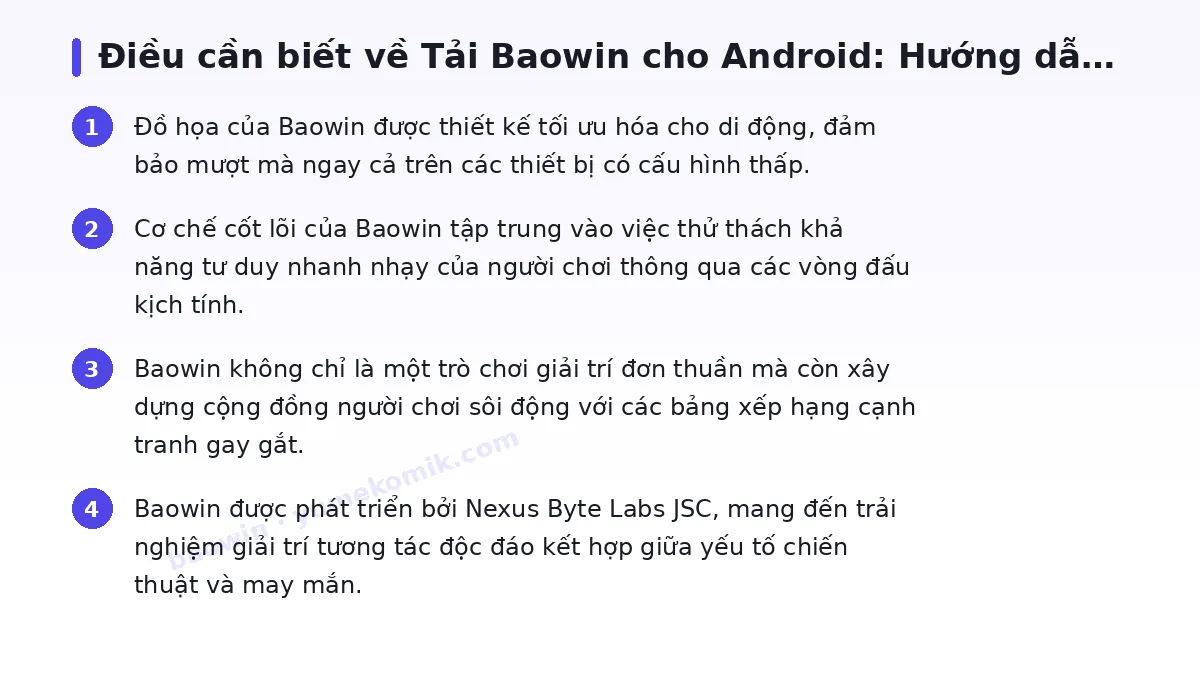 Những điều cần biết về baowin